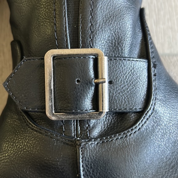 COMFORTVIEW The Milan Tall WIDE-CALF Faux Leather Boot Sz 8 1/2 Wide Black - Picture 6 of 13